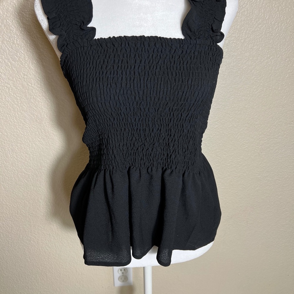 Frill smocked Crop Tank